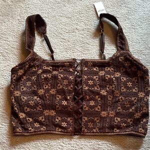 Aerie Brown Lace Bralette